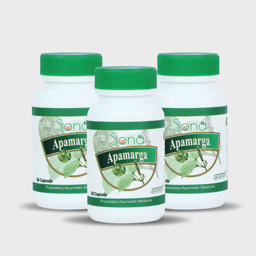 Sona Apamarga Capsules for Weight Loss & Detoxifying the Body - 60 Capsules (Pack of 3)